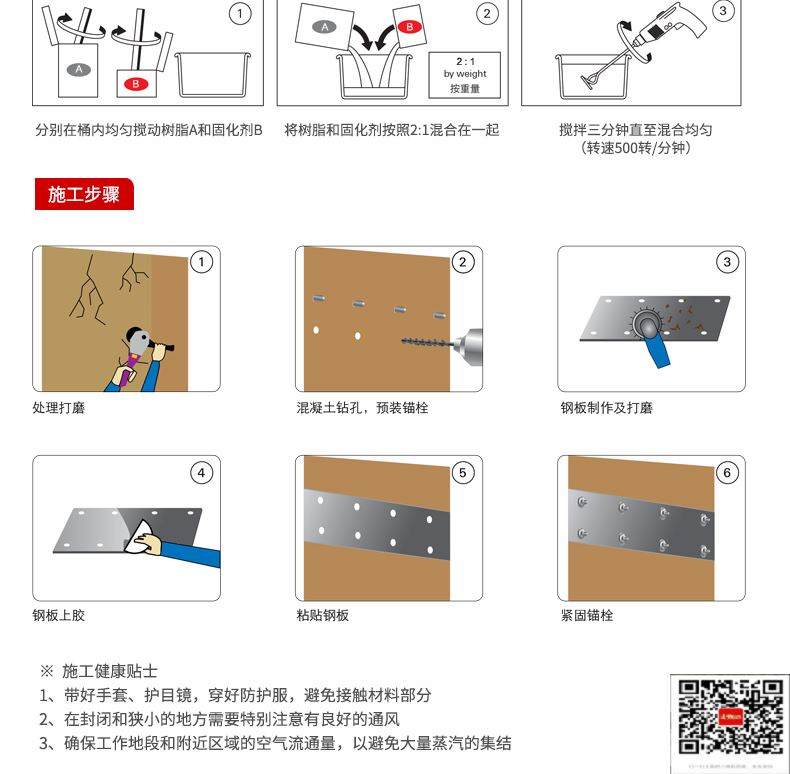 包钢板芙镇粘钢加固施工过程